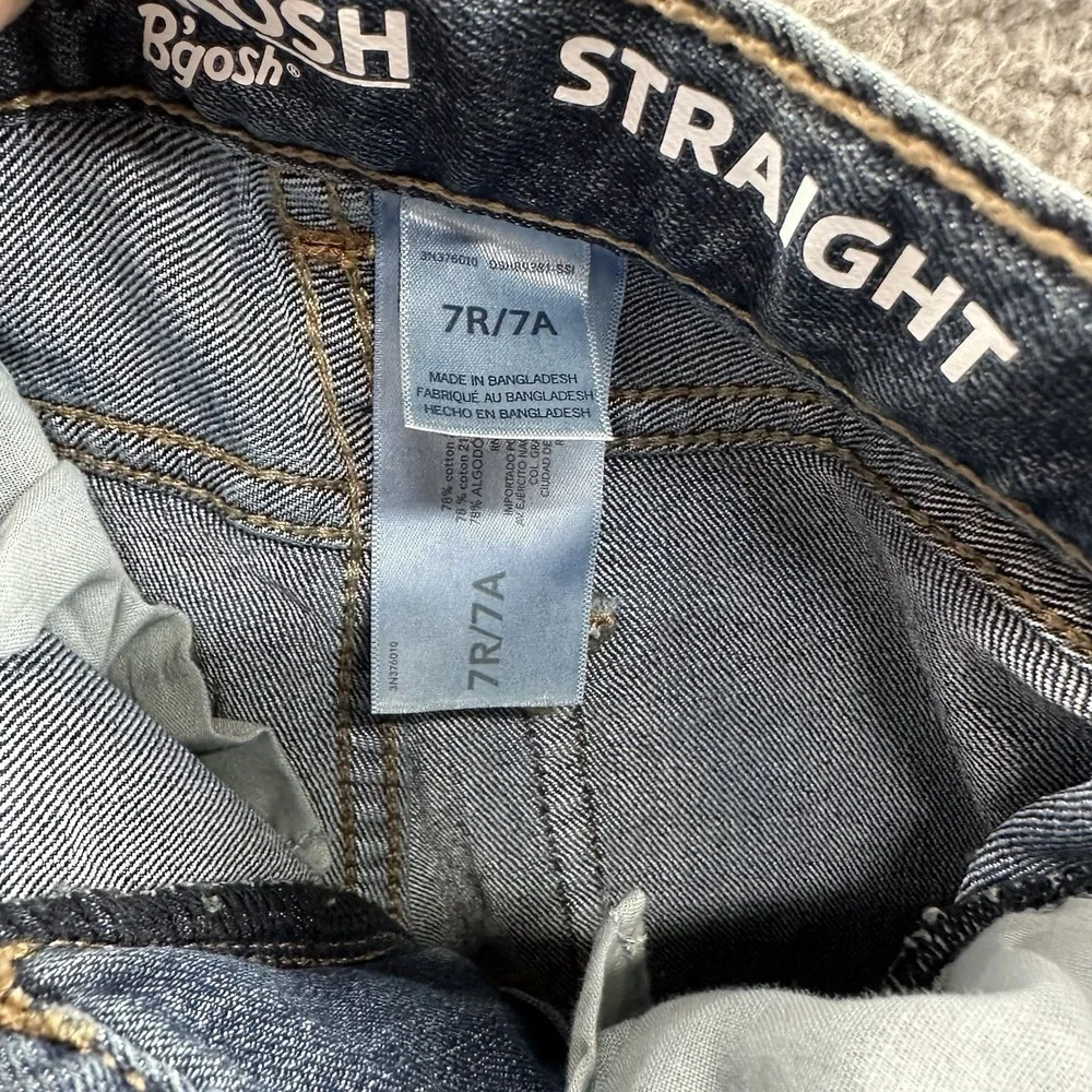 OshKosh B'gosh Jeans Boys Size 7R Blue Denim Classic Straight Leg Jeans